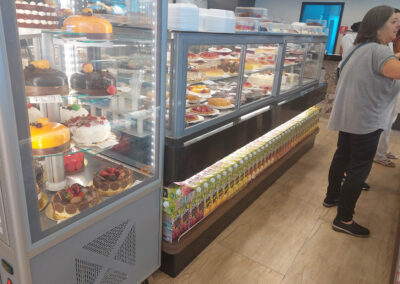 Vitrine, Blacões, vitrine giratória, vitrine para açougues, geladeiras verticais, gôndolas, mesas de autosserviço, balcões, Câmara frigorífica,